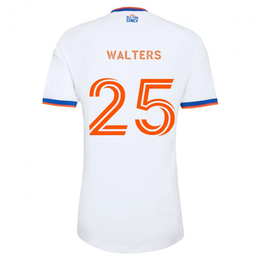 Danxen Donna Maglia Paul Walters #25 Bianco Blu Navy Arancio Kit Gara Away 2026/27 Maglietta