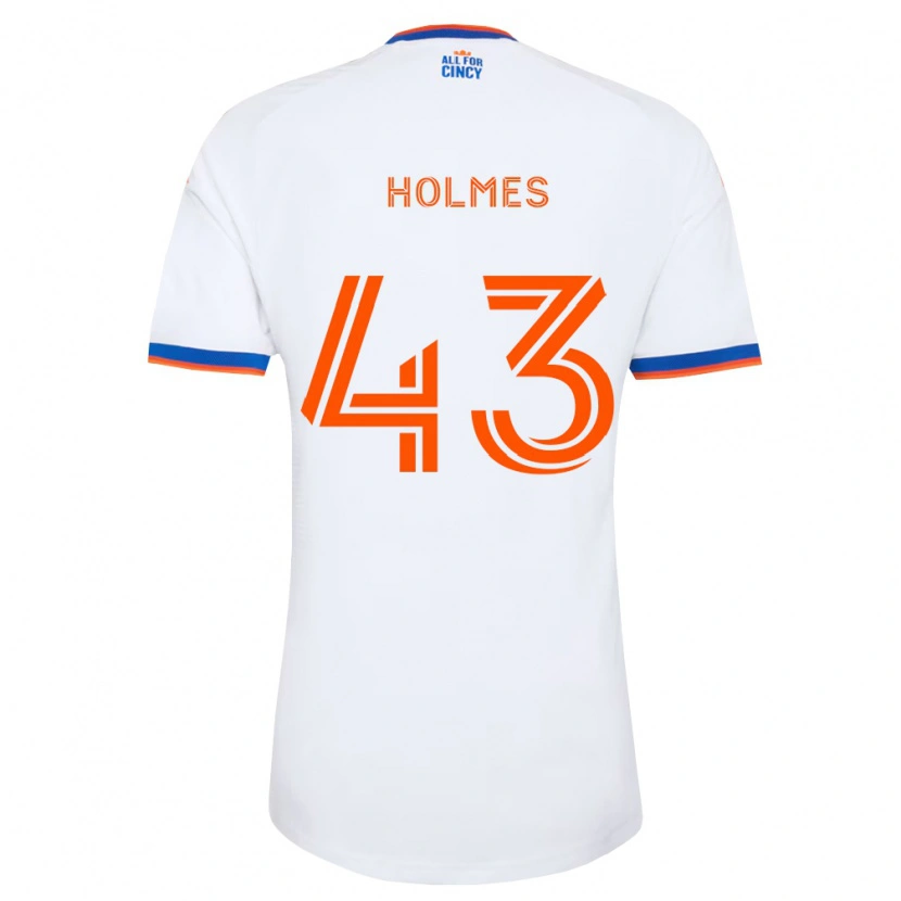 Danxen Donna Maglia Charlie Holmes #43 Bianco Blu Navy Arancio Kit Gara Away 2026/27 Maglietta