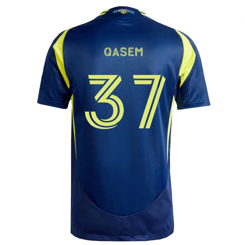 Danxen Donna Maglia Ahmed Qasem #37 Giallo Blu Navy Kit Gara Away 2026/27 Maglietta