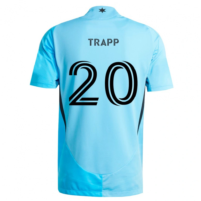 Danxen Donna Maglia Wil Trapp #20 Azzurro Chiaro Nero Kit Gara Away 2026/27 Maglietta
