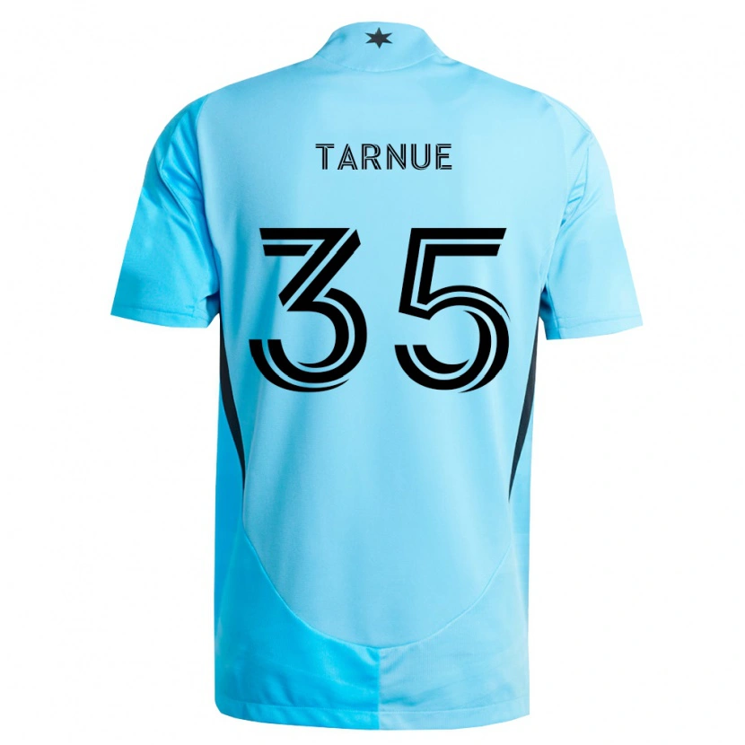 Danxen Donna Maglia Philip Tarnue #35 Azzurro Chiaro Nero Kit Gara Away 2026/27 Maglietta