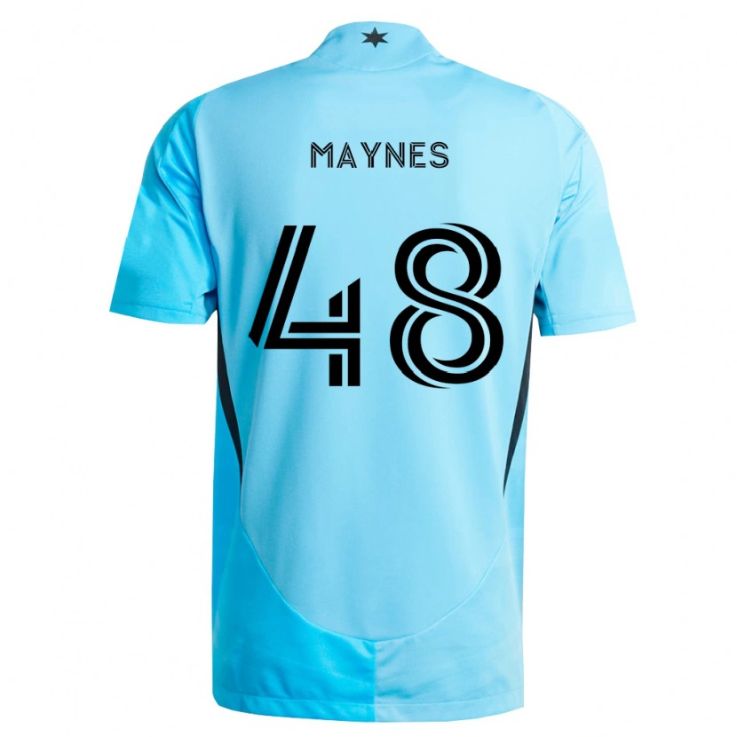 Danxen Donna Maglia William Maynes #48 Azzurro Chiaro Nero Kit Gara Away 2026/27 Maglietta