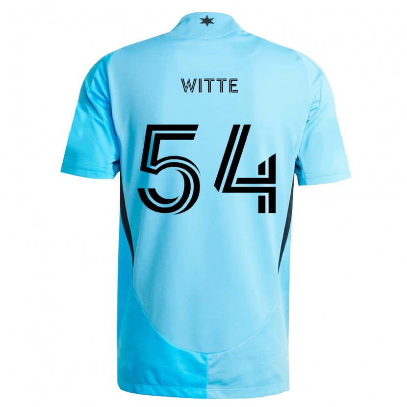 Danxen Donna Maglia Alex Witte #54 Azzurro Chiaro Nero Kit Gara Away 2026/27 Maglietta