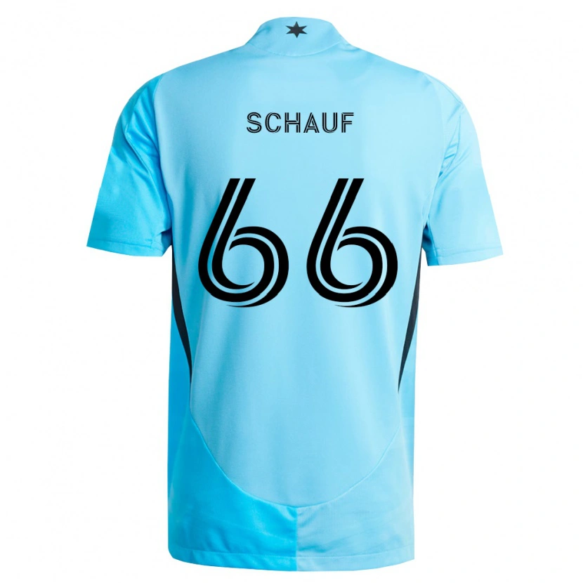 Danxen Donna Maglia Brody Schauf #66 Azzurro Chiaro Nero Kit Gara Away 2026/27 Maglietta