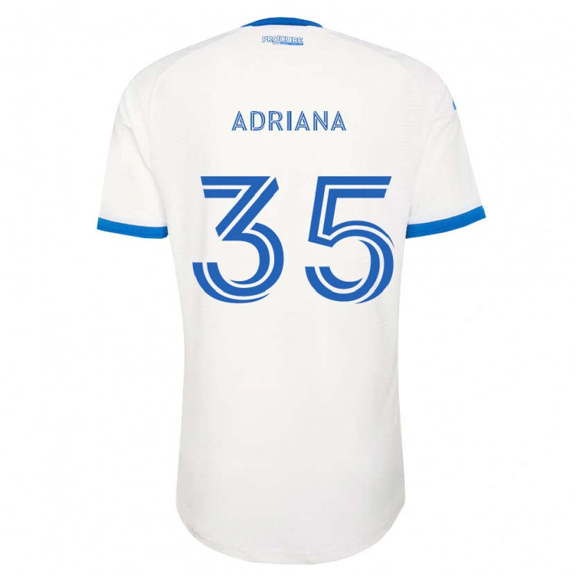 Danxen Donna Maglia Teoli Adriana #35 Azzurro Bianco Kit Gara Away 2026/27 Maglietta