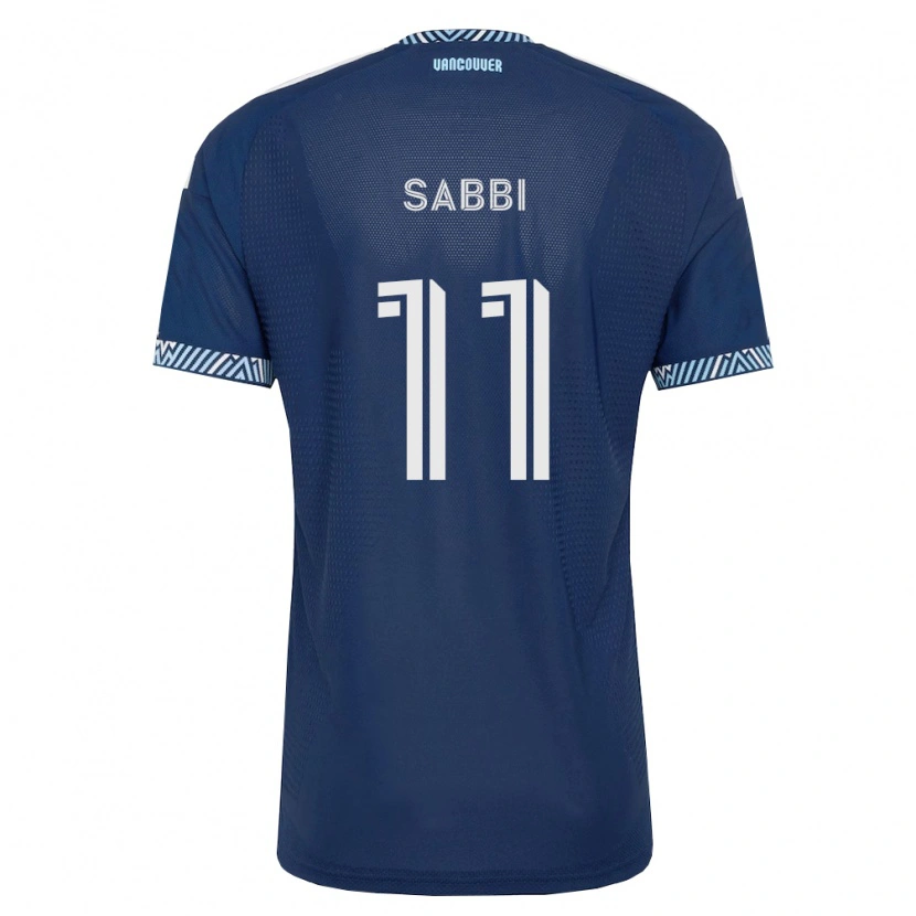 Danxen Donna Maglia Emmanuel Sabbi #11 Blu Scuro Bianco Kit Gara Away 2026/27 Maglietta