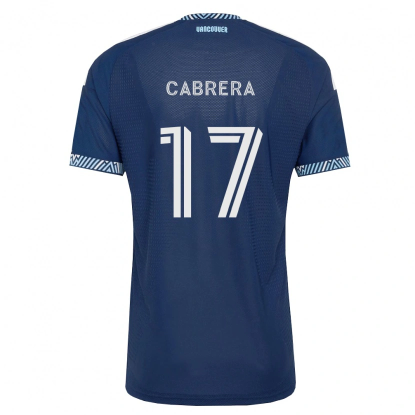 Danxen Donna Maglia Kenji Cabrera #17 Blu Scuro Bianco Kit Gara Away 2026/27 Maglietta