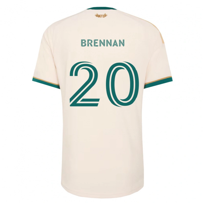 Danxen Donna Maglia Luke Brennan #20 Verde Champagne Kit Gara Away 2026/27 Maglietta