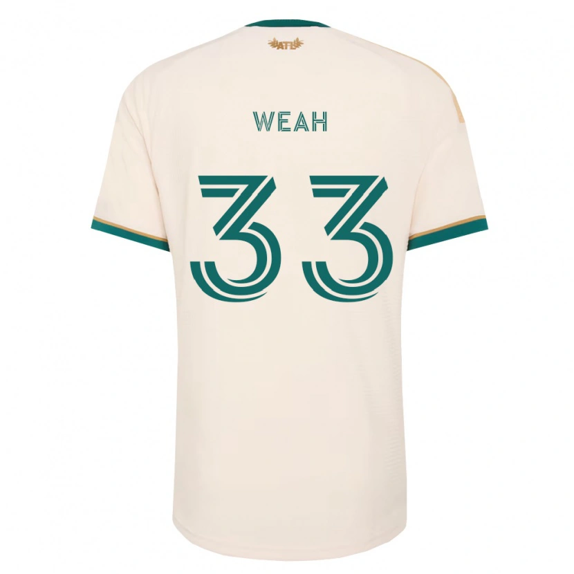 Danxen Donna Maglia Patrick Weah #33 Verde Champagne Kit Gara Away 2026/27 Maglietta