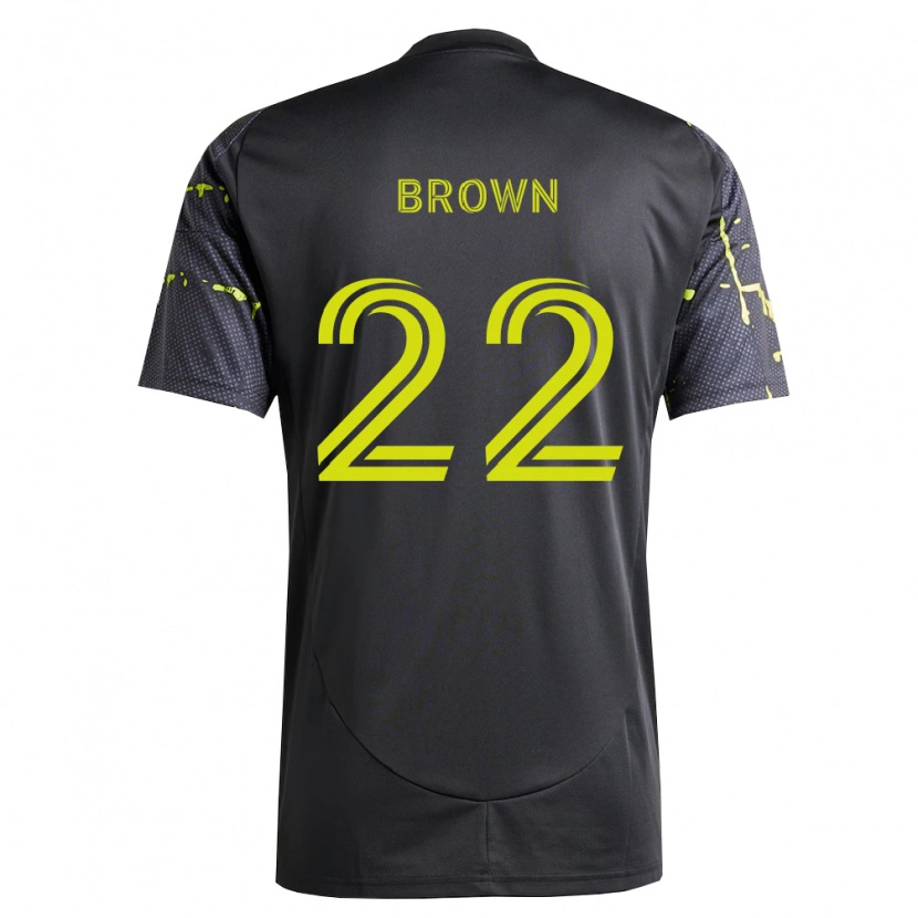 Danxen Donna Maglia Tristan Brown #22 Giallo Fluorescente Nero Kit Gara Away 2026/27 Maglietta