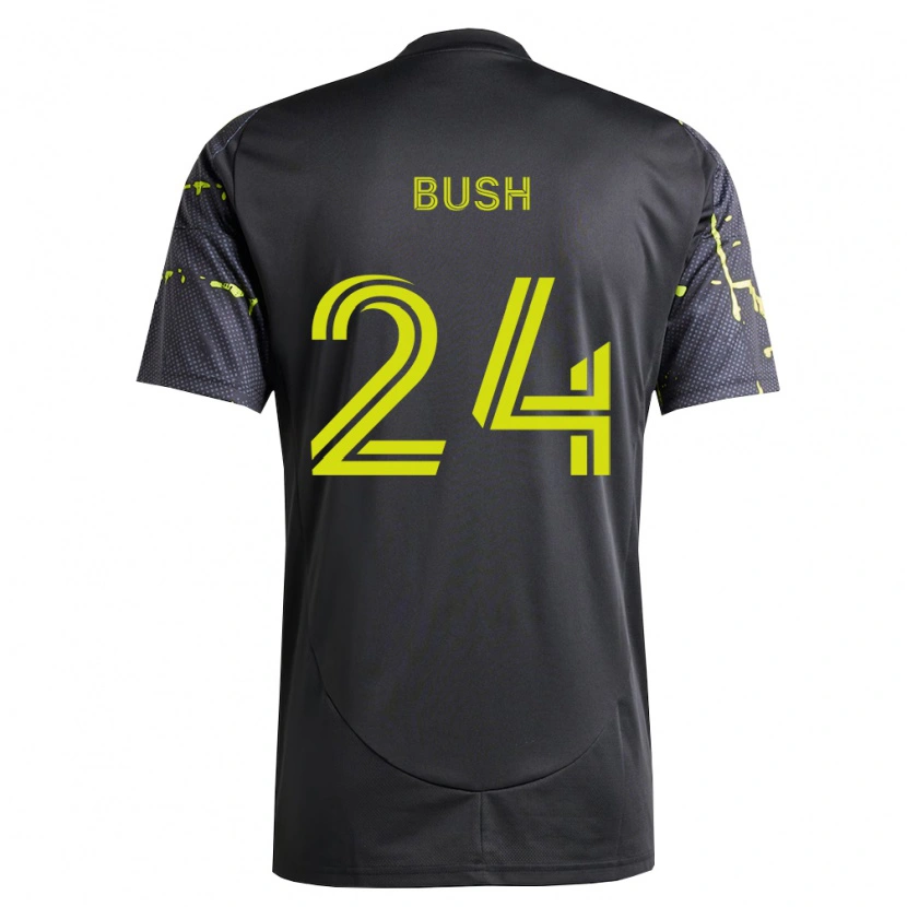 Danxen Donna Maglia Evan Bush #24 Giallo Fluorescente Nero Kit Gara Away 2026/27 Maglietta