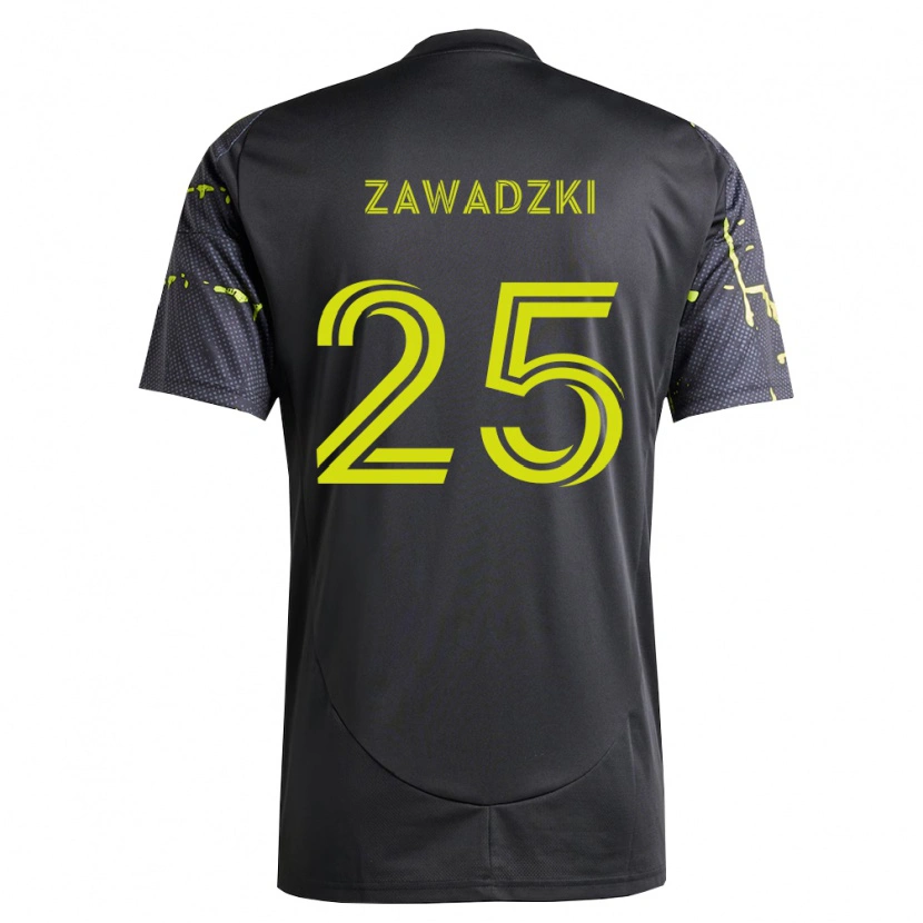 Danxen Donna Maglia Sean Zawadzki #25 Giallo Fluorescente Nero Kit Gara Away 2026/27 Maglietta