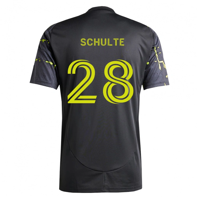 Danxen Donna Maglia Patrick Schulte #28 Giallo Fluorescente Nero Kit Gara Away 2026/27 Maglietta