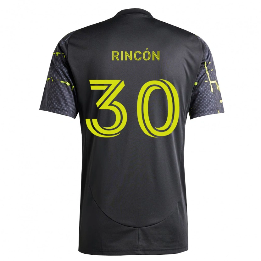 Danxen Donna Maglia Nicolás Rincón #30 Giallo Fluorescente Nero Kit Gara Away 2026/27 Maglietta