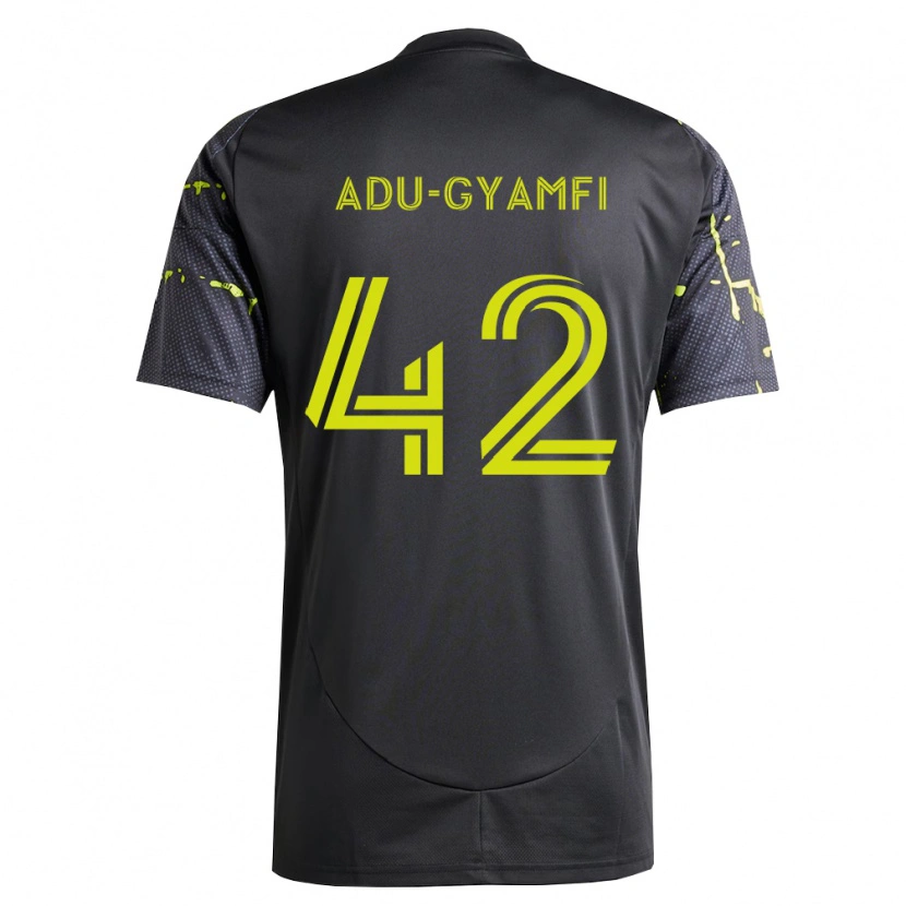 Danxen Donna Maglia Brent Adu-Gyamfi #42 Giallo Fluorescente Nero Kit Gara Away 2026/27 Maglietta