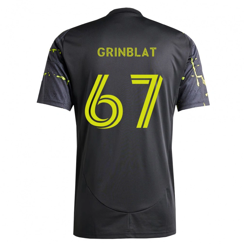 Danxen Donna Maglia Artem Grinblat #67 Giallo Fluorescente Nero Kit Gara Away 2026/27 Maglietta
