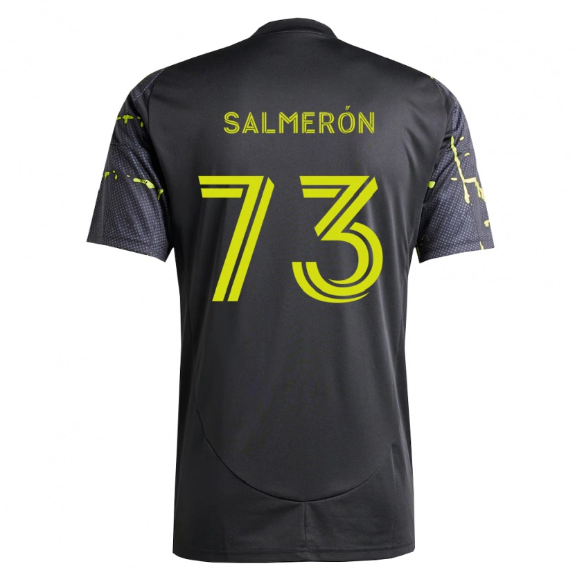 Danxen Donna Maglia Jorge Salmerón #73 Giallo Fluorescente Nero Kit Gara Away 2026/27 Maglietta