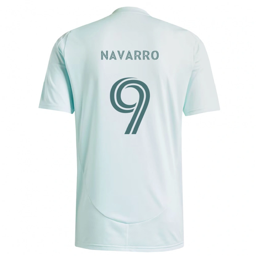 Danxen Donna Maglia Rafael Navarro #9 Bianco Verde Chiaro Kit Gara Away 2026/27 Maglietta