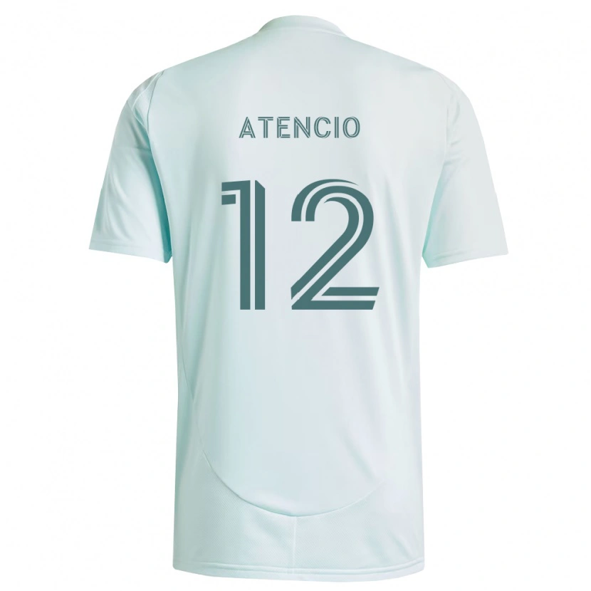 Danxen Donna Maglia Josh Atencio #12 Bianco Verde Chiaro Kit Gara Away 2026/27 Maglietta