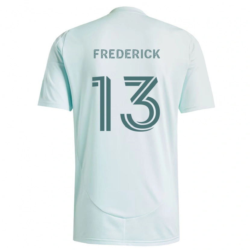 Danxen Donna Maglia Wayne Frederick #13 Bianco Verde Chiaro Kit Gara Away 2026/27 Maglietta