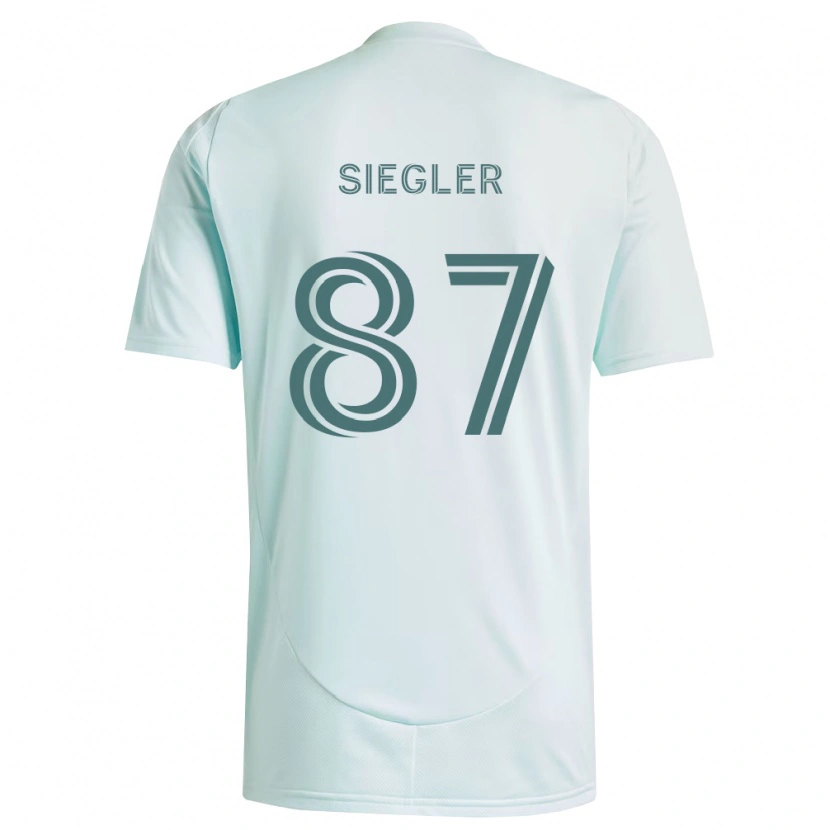Danxen Donna Maglia Sebastian Siegler #87 Bianco Verde Chiaro Kit Gara Away 2026/27 Maglietta
