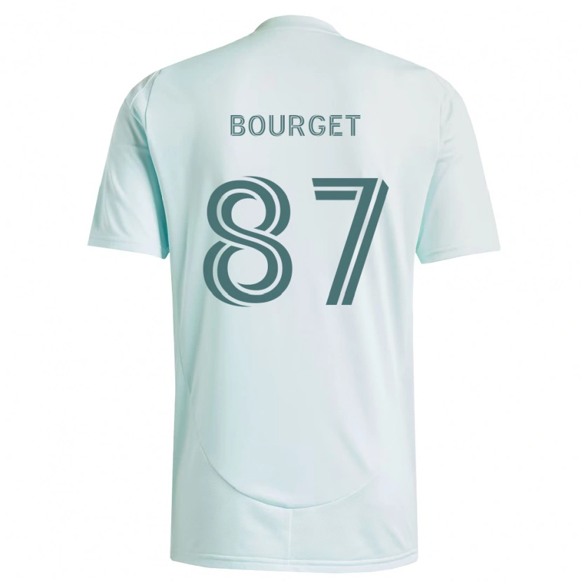 Danxen Donna Maglia Sebastian Bourget #87 Bianco Verde Chiaro Kit Gara Away 2026/27 Maglietta