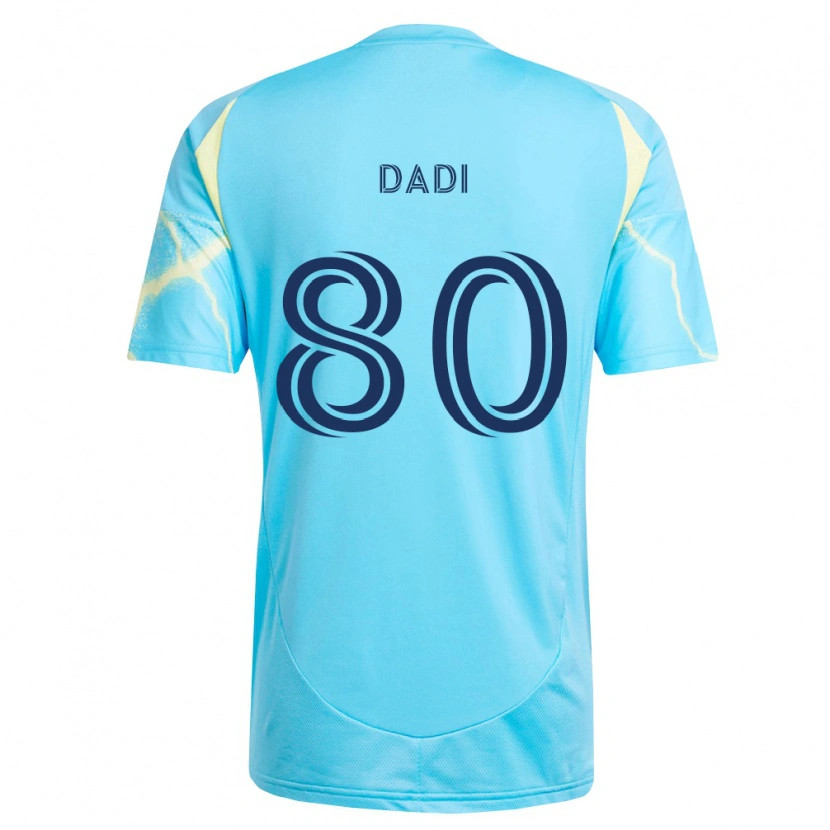 Danxen Donna Maglia Paco Dadi #80 Azzurro Chiaro Nero Giallo Chiaro Kit Gara Away 2026/27 Maglietta