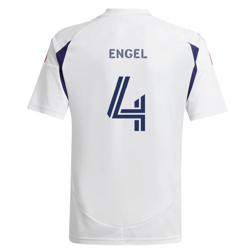Danxen Donna Maglia Lukas Engel #4 Blu Reale Rosso Marrone Kit Gara Away 2026/27 Maglietta