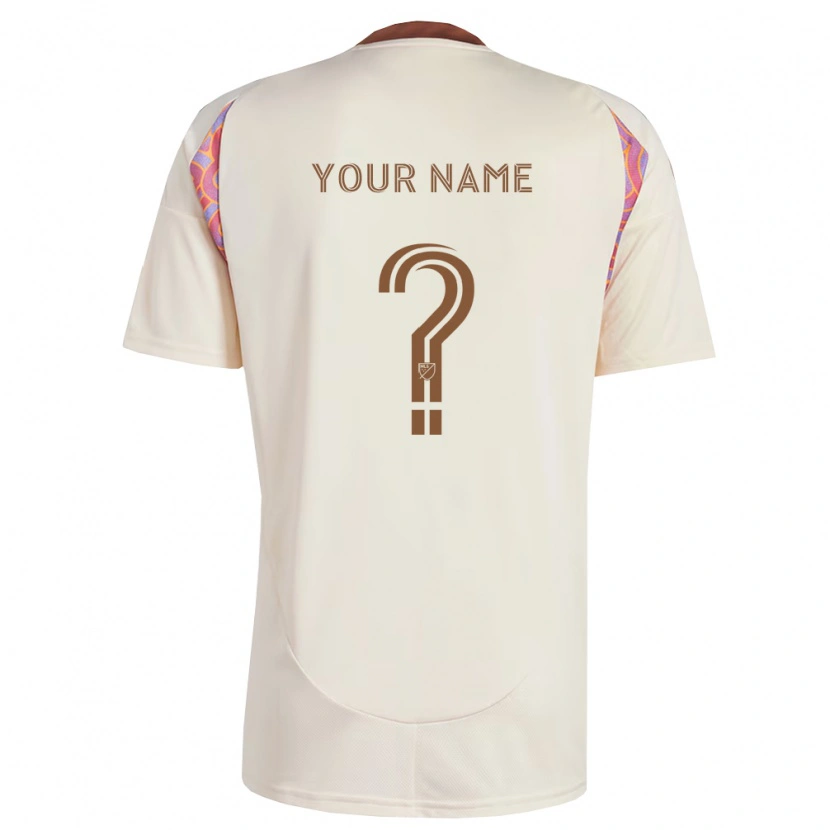 Danxen Donna Maglia Il Tuo Nome #0 Rosa Bianco Sporco Kit Gara Away 2026/27 Maglietta
