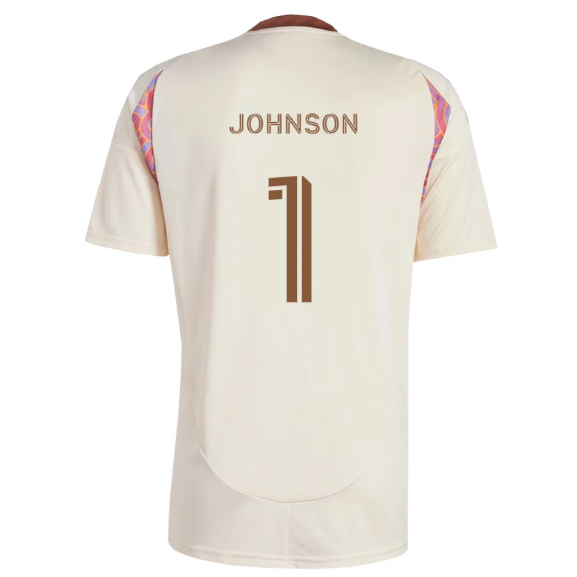 Danxen Donna Maglia Sean Johnson #1 Rosa Bianco Sporco Kit Gara Away 2026/27 Maglietta