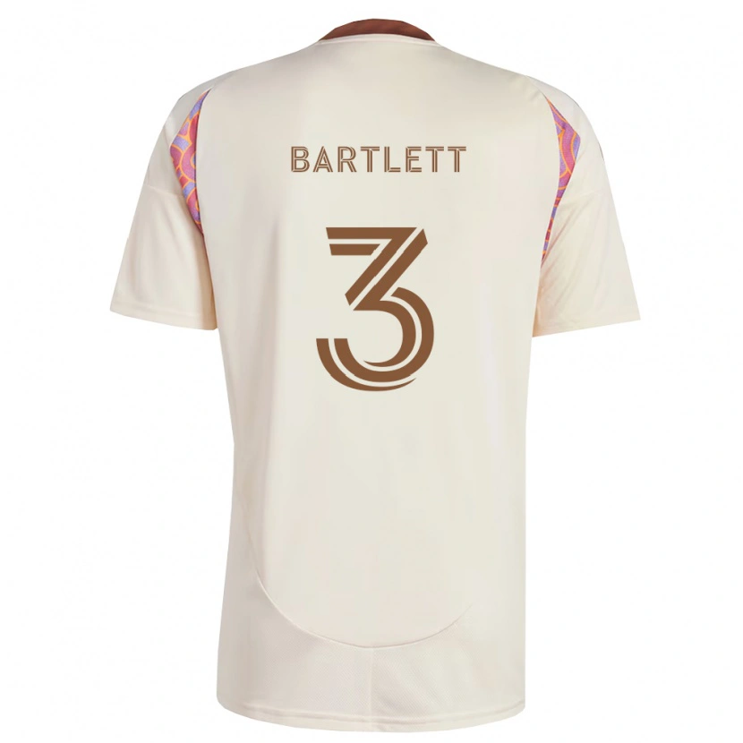 Danxen Donna Maglia Lucas Bartlett #3 Rosa Bianco Sporco Kit Gara Away 2026/27 Maglietta