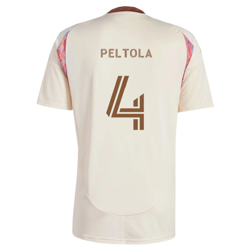 Danxen Donna Maglia Matti Peltola #4 Rosa Bianco Sporco Kit Gara Away 2026/27 Maglietta