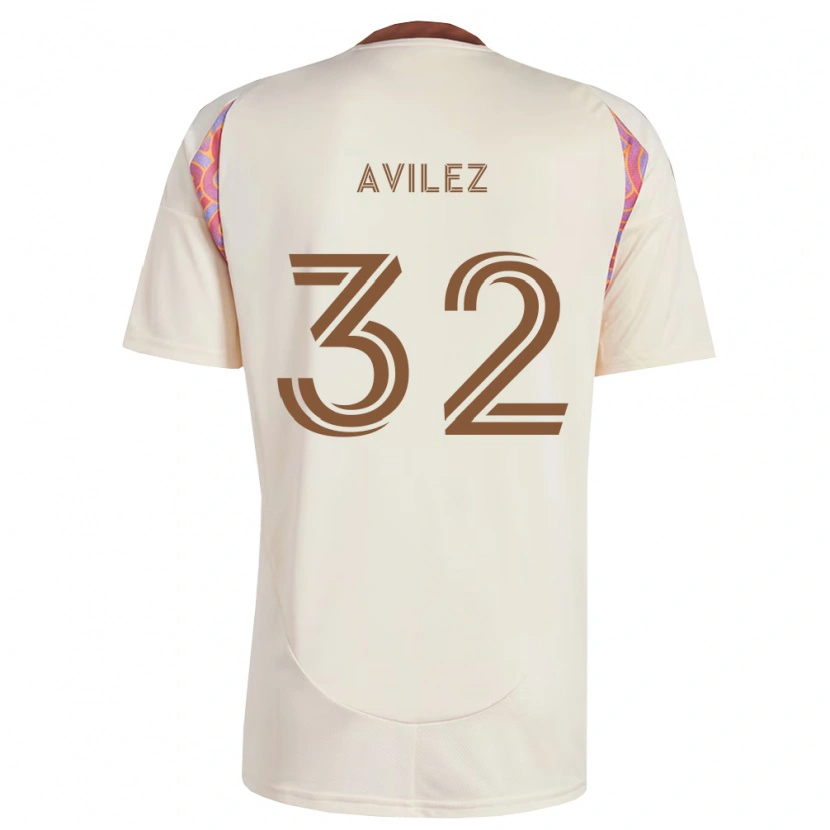 Danxen Donna Maglia Oscar Avilez #32 Rosa Bianco Sporco Kit Gara Away 2026/27 Maglietta