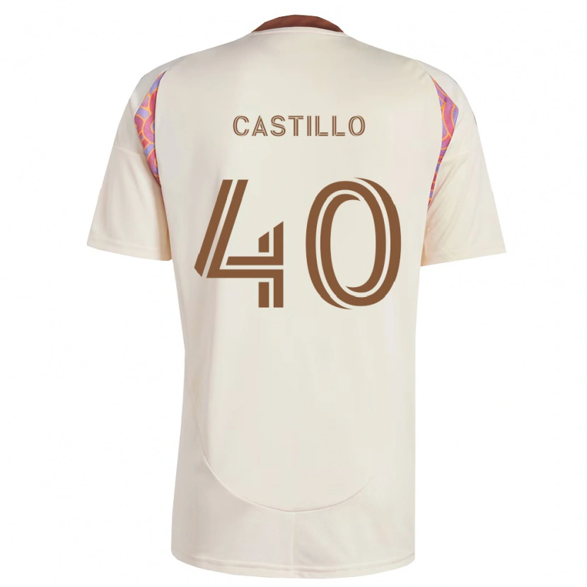 Danxen Donna Maglia Kamil Castillo #40 Rosa Bianco Sporco Kit Gara Away 2026/27 Maglietta