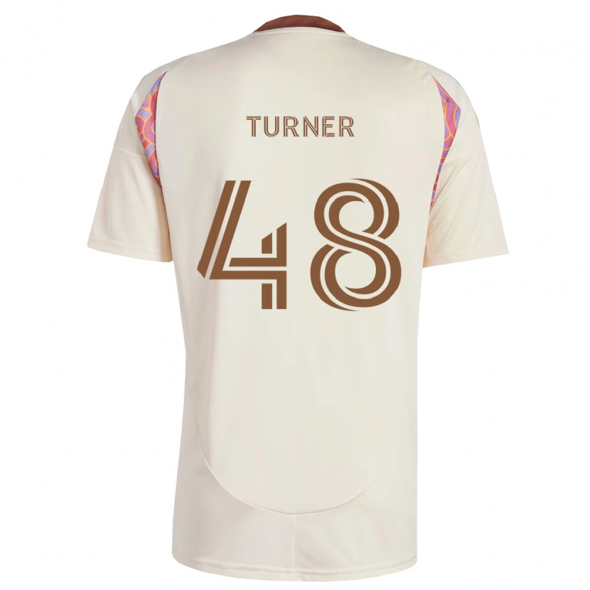 Danxen Donna Maglia Gavin Turner #48 Rosa Bianco Sporco Kit Gara Away 2026/27 Maglietta