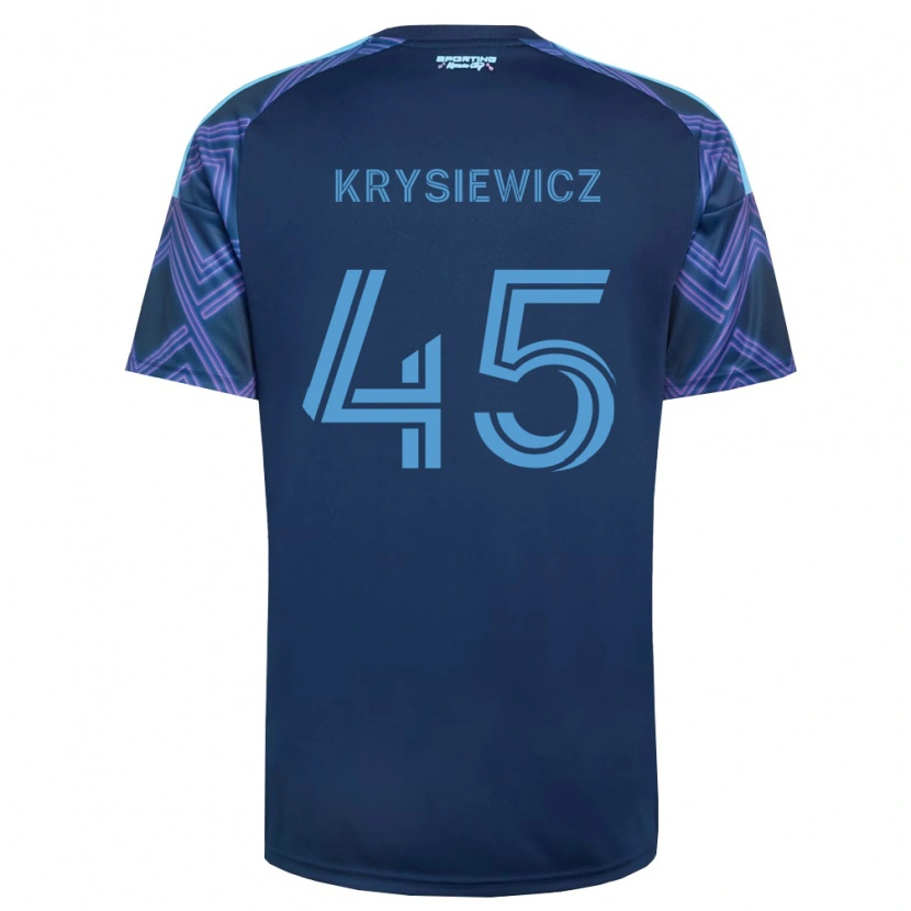 Danxen Donna Maglia Brady Krysiewicz #45 Blu Reale Viola Kit Gara Away 2026/27 Maglietta