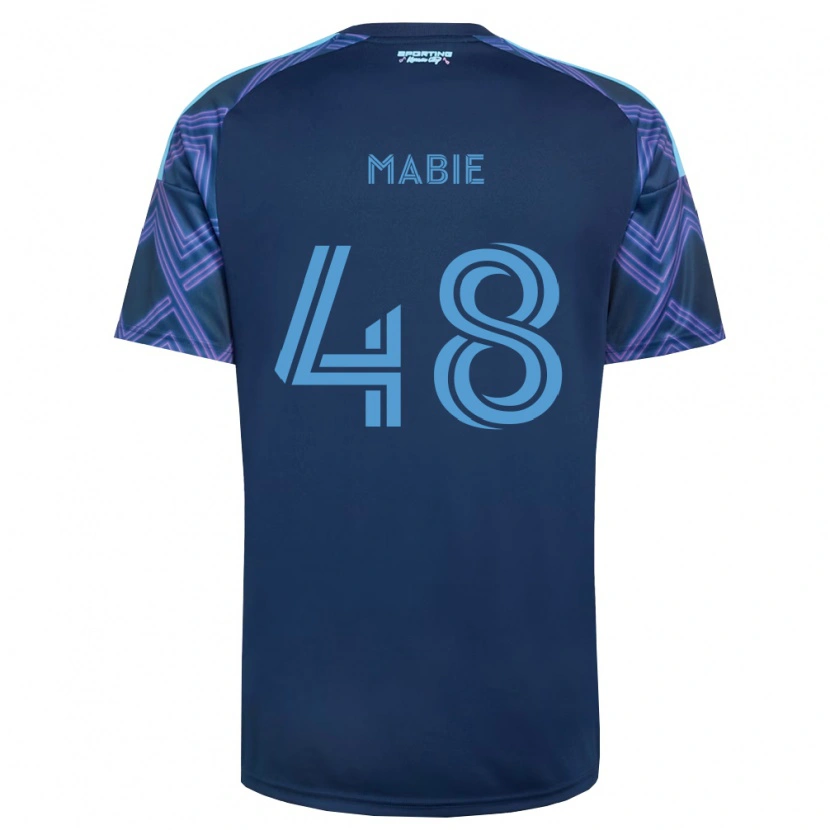 Danxen Donna Maglia Blaine Mabie #48 Blu Reale Viola Kit Gara Away 2026/27 Maglietta