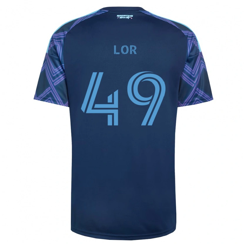 Danxen Donna Maglia Troy Lor #49 Blu Reale Viola Kit Gara Away 2026/27 Maglietta