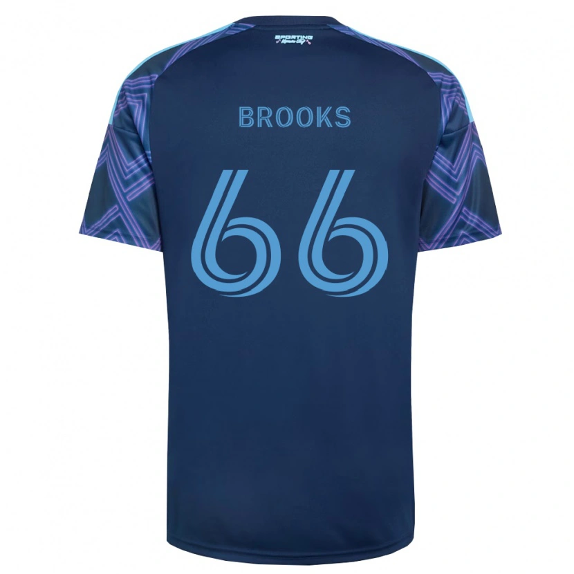 Danxen Donna Maglia Edson Brooks #66 Blu Reale Viola Kit Gara Away 2026/27 Maglietta