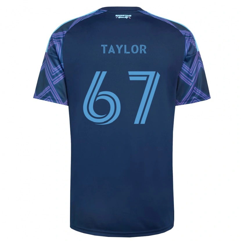 Danxen Donna Maglia Kael Taylor #67 Blu Reale Viola Kit Gara Away 2026/27 Maglietta