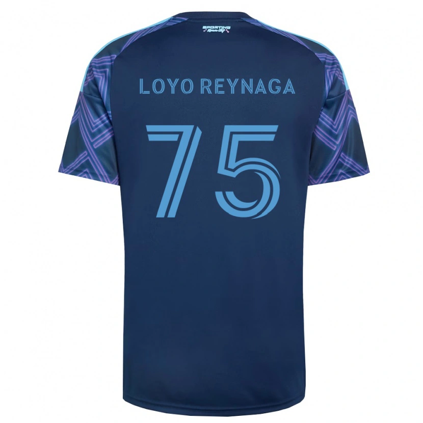 Danxen Donna Maglia Zamir Loyo Reynaga #75 Blu Reale Viola Kit Gara Away 2026/27 Maglietta