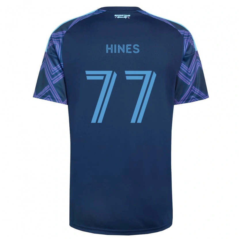 Danxen Donna Maglia Kashan Hines #77 Blu Reale Viola Kit Gara Away 2026/27 Maglietta