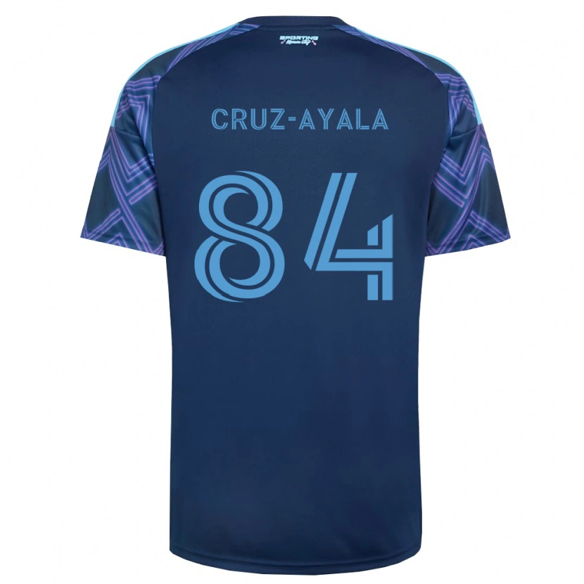 Danxen Donna Maglia Luis Cruz-Ayala #84 Blu Reale Viola Kit Gara Away 2026/27 Maglietta