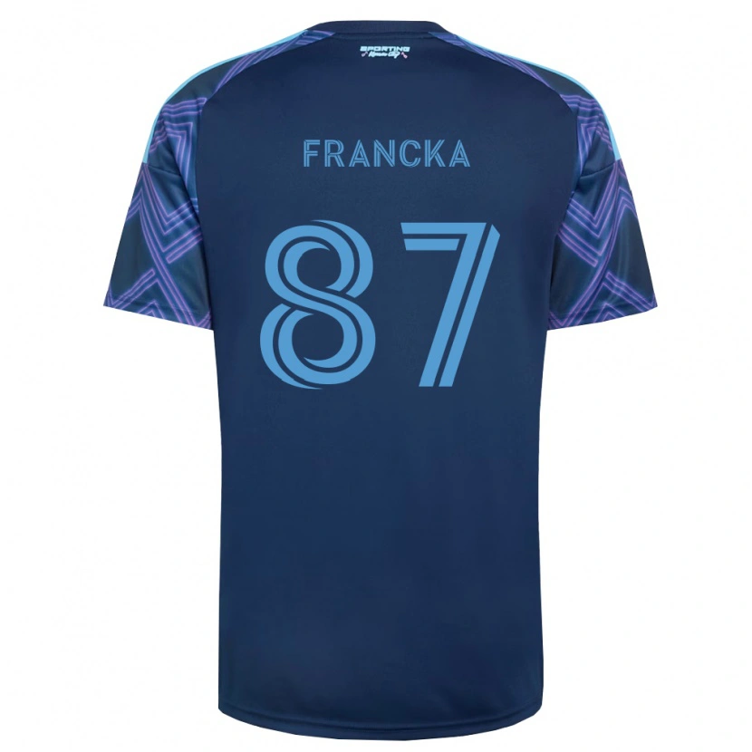 Danxen Donna Maglia Jack Francka #87 Blu Reale Viola Kit Gara Away 2026/27 Maglietta