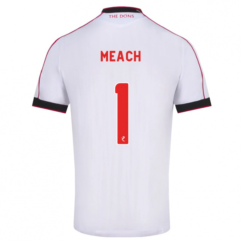 Danxen Donna Maglia Aaliyah-Jay Meach #1 Bianco Rosso Nero Kit Gara Away 2026/27 Maglietta