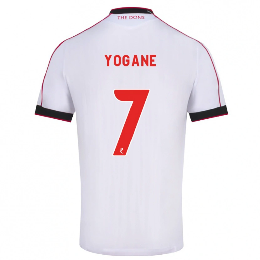 Danxen Donna Maglia Tony Yogane #7 Bianco Rosso Nero Kit Gara Away 2026/27 Maglietta