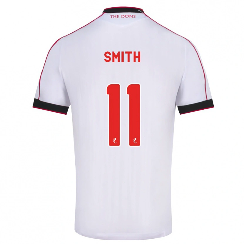 Danxen Donna Maglia Lewis Smith #11 Bianco Rosso Nero Kit Gara Away 2026/27 Maglietta