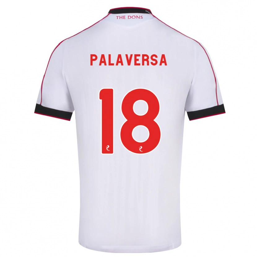 Danxen Donna Maglia Ante Palaversa #18 Bianco Rosso Nero Kit Gara Away 2026/27 Maglietta