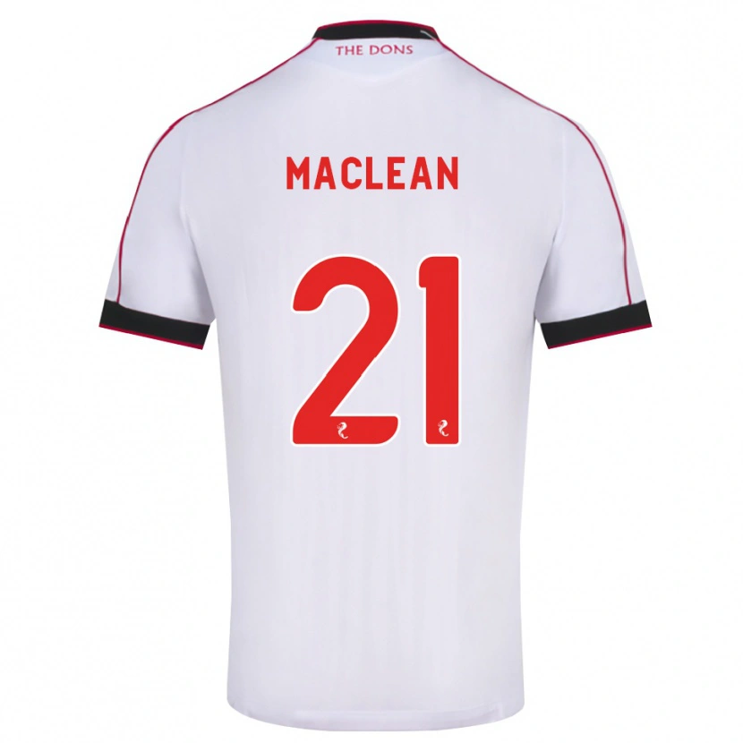 Danxen Donna Maglia Miriam Maclean #21 Bianco Rosso Nero Kit Gara Away 2026/27 Maglietta