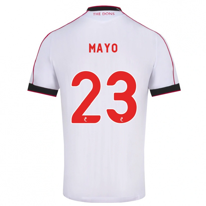 Danxen Donna Maglia Lewis Mayo #23 Bianco Rosso Nero Kit Gara Away 2026/27 Maglietta